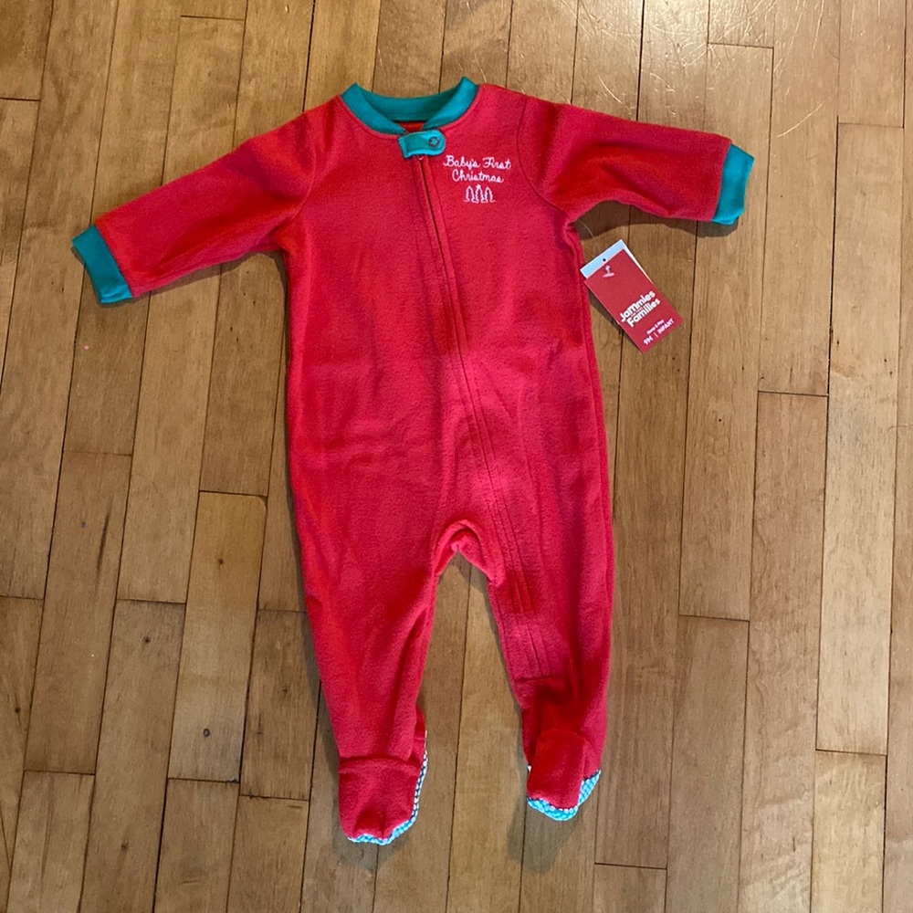 NWT Baby’s First Christmas Jammies 9M